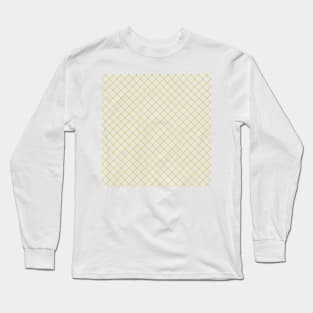 Dotted Grid 45 Yellow Long Sleeve T-Shirt